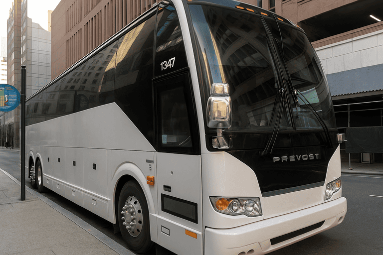 a Charter Bus Rental Idaho Falls coach bus