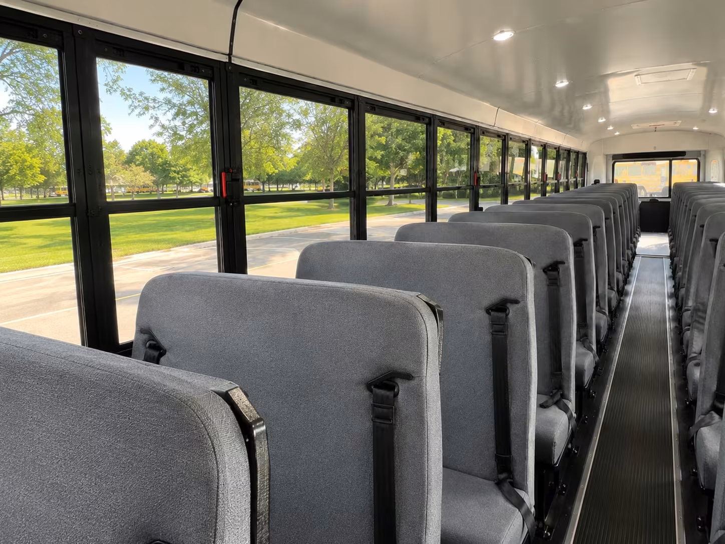 school bus inside